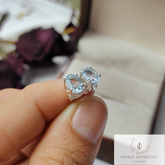 Sky Blue Topaz Stud Earring, Handmade Earring, Topaz Bridal jewelry, 925 Sterling Silver Earring, Woman Jewelry, Engagement Gift, Gift Idea